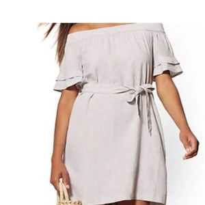 NWT NEW YORK AND CO OFF THE SHOULDER DRESS